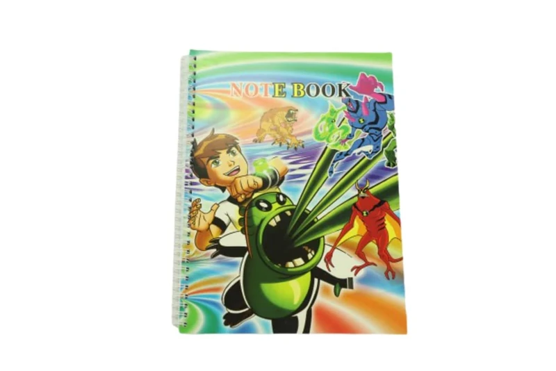 A4 Character Notebook - Notebook with 200 Pages Ringed Back Quality Pages Notebook for Kids and School Children (Ben Ten Notebook