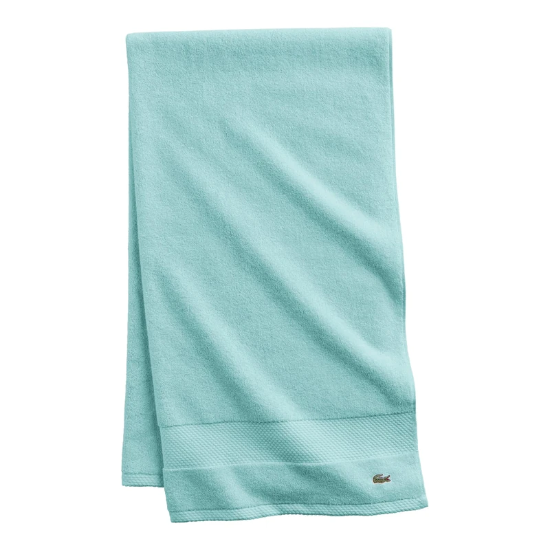 Lacoste Heritage Supima Cotton Bath Sheet, Mint, 35" x 70"