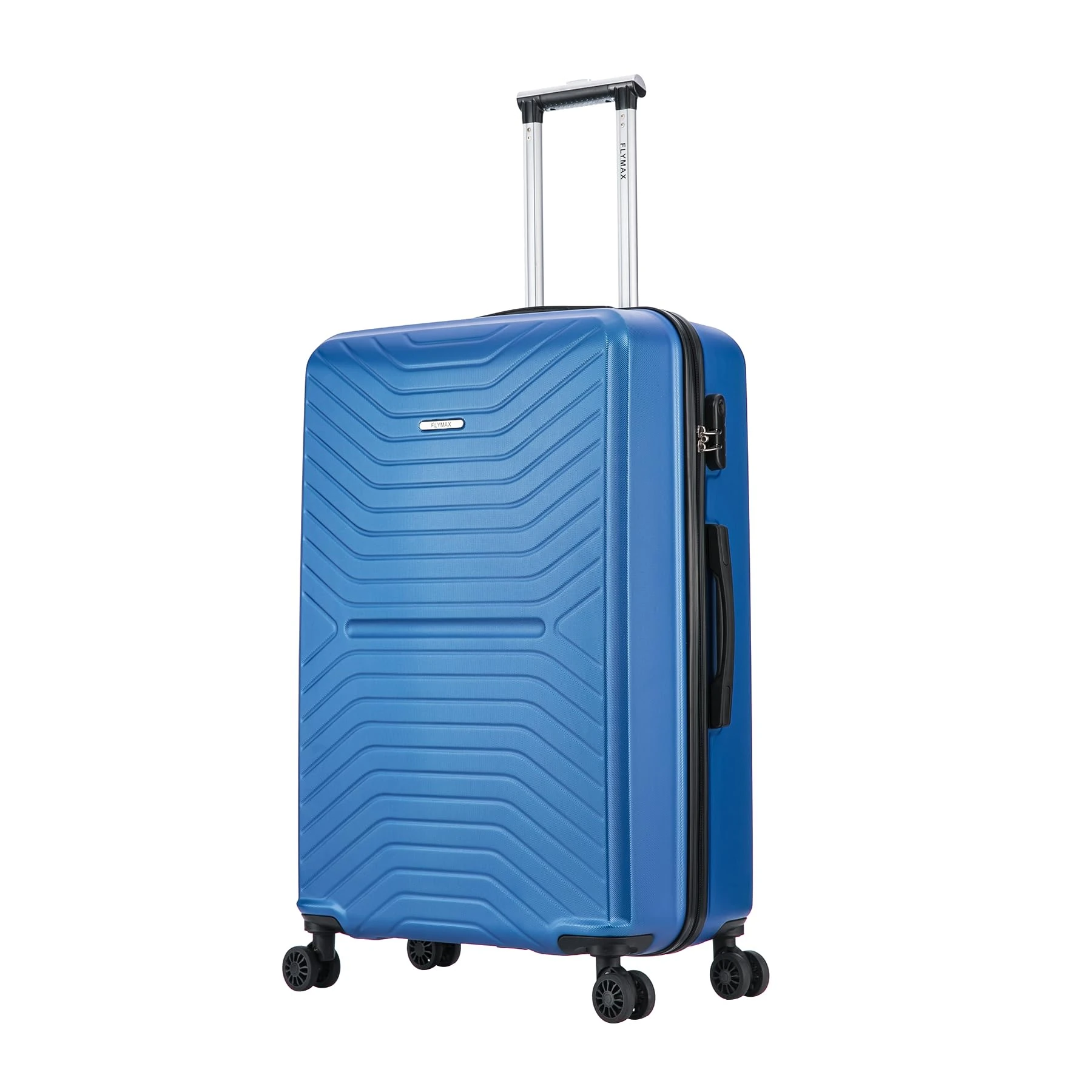 FLYMAX 29" Large Suitcase 4 Wheel Lightweight Luggage Hard Shell Travel Case Hold Check in Fits 23kg - 27kg + 3 Digit Lock Suitcase Large + Telescopic Handle 100 Litre Capacity