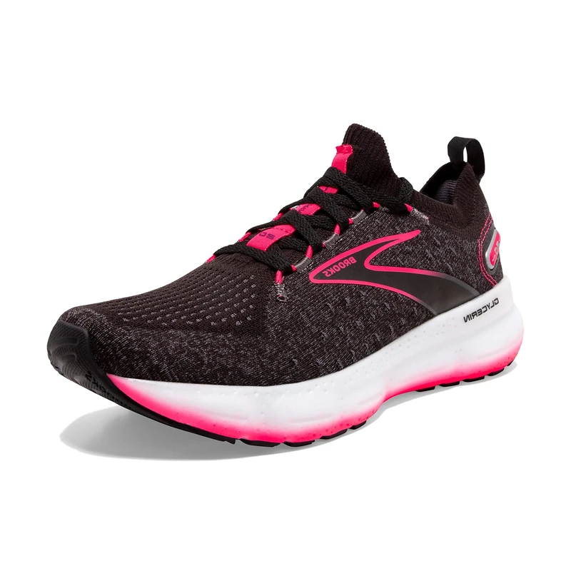 Brooks Glycerin Stealthfit 20 Women's Trainers, Black Teal Navy, 8 UK