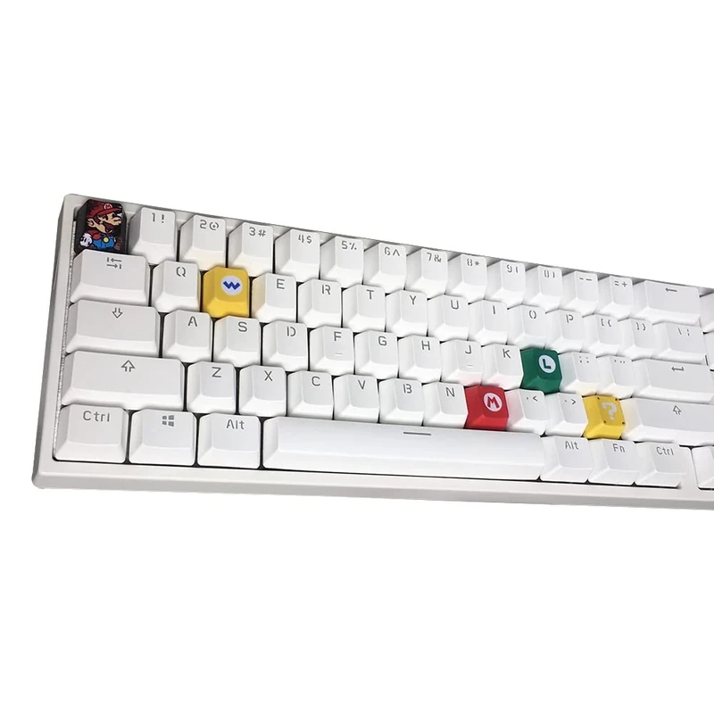 Benemate 5 Keycaps Dye-subbed PBT, OEM Keycap for Gaming Mechanical Keyboards, Mario - Image 1