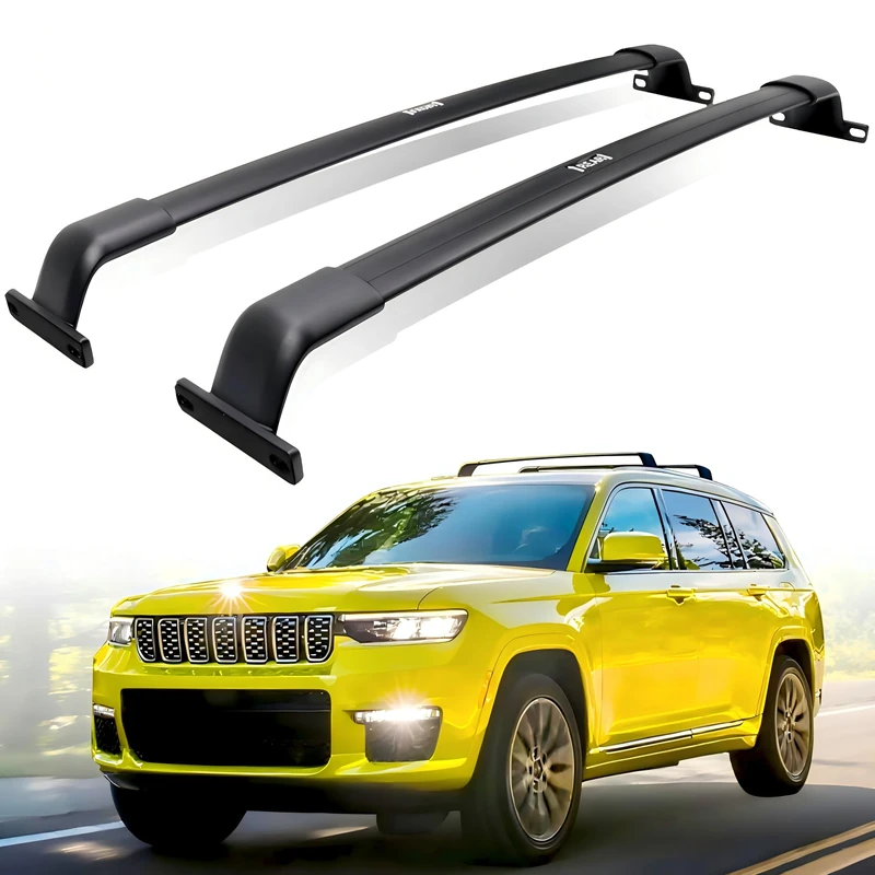 HEKA Cross Bar fit for Jeep Grand Cherokee L 2021 2022 2023 2024 Grand Cherokee 2022 2023 2024 Roof Rack Rails Rooftop Cargo Accessories (Bolt on)