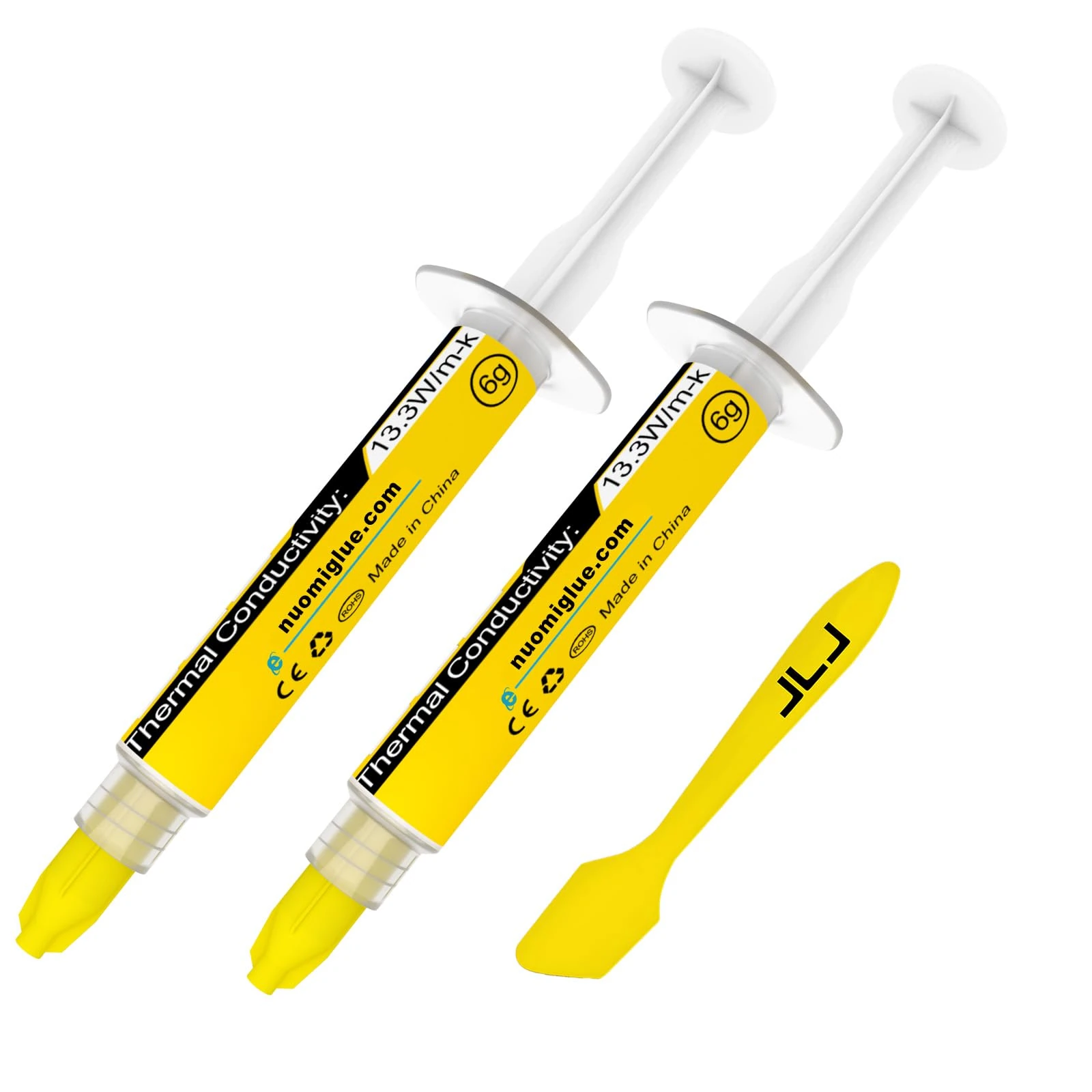 JLJ Thermal Paste with Tool Kit, 12G CPU Paste Thermal Compound Paste Heatsink for IC/Processor/CPU/GPU/PS4/All Coolers, Carbon Based High Performance, Thermal Interface Material