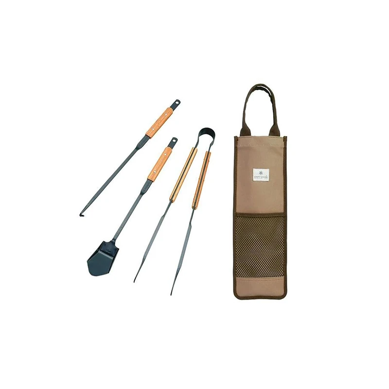 Snow Peak N-024 - Fire Tool Set Pro, Bamboo