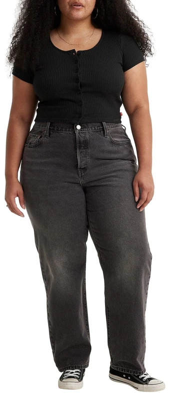 Levi's Women's Plus Size 501 Jeans For Women Jeans, Take A Hint Plus, 24 M
