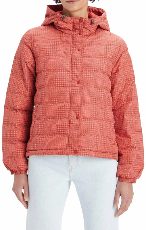 Levi's Women's EDIE PACKABLE JACKET Jacket, AVERY GEO BOSSA NOVA, XS