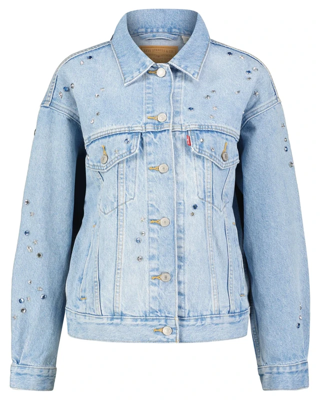 Levi's Women's 90S TRUCKER Jacket, BLING BLAU TRUCKER, L