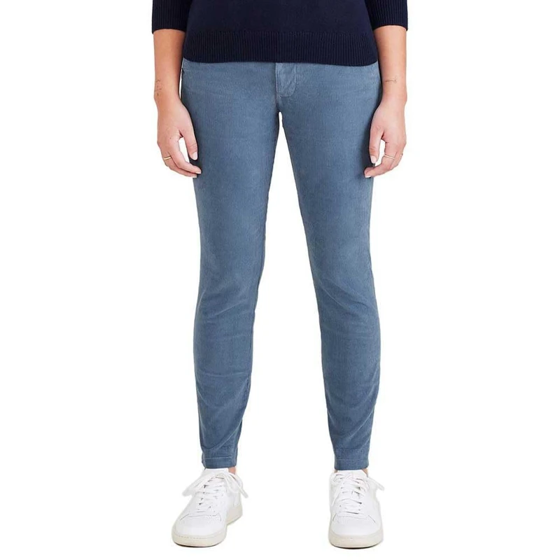 DOCKERS Women's Weekend Chino Skinny Pants, BLUE FUSION, 30W Extra Long - Image 1