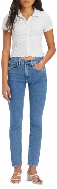 Levi's Women's 724™ High Rise Straight Jeans, Beach Break Stone, 29W / 28L