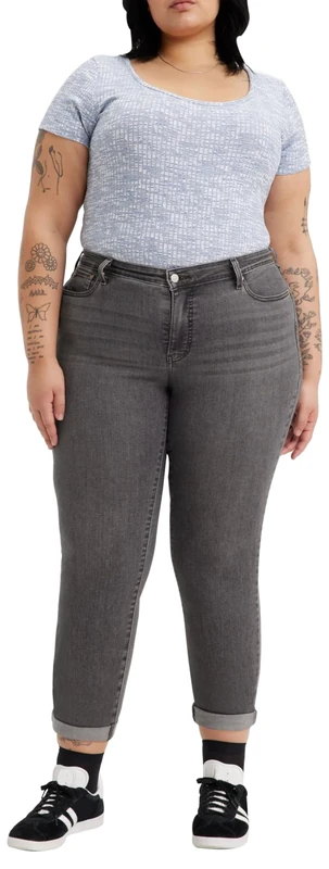 Levi's Women's Plus Size Boyfriend Jeans, Night Is Young Plus, 22W