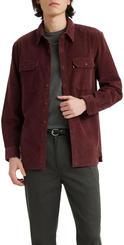 Levi's Men's Jackson Worker Shirt, Decadent Chocolate,