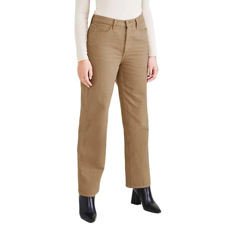 DOCKERS Women's Straight Fit High Jean Cut Pants - Image 1