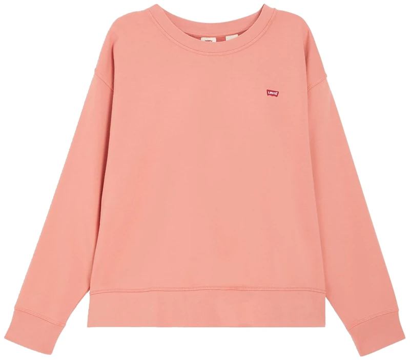 Levi's Women's Standard Crew Sweatshirt, Terra Cotta, XXS