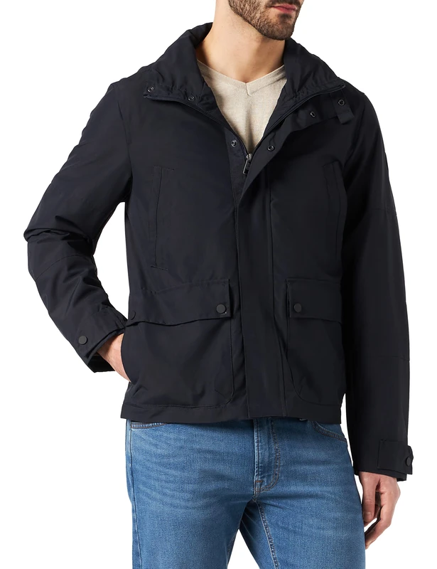 s.Oliver Men's 130.12.202.16.150.2111926 Long-Sleeved Jacket, Dark Blue, XXXL