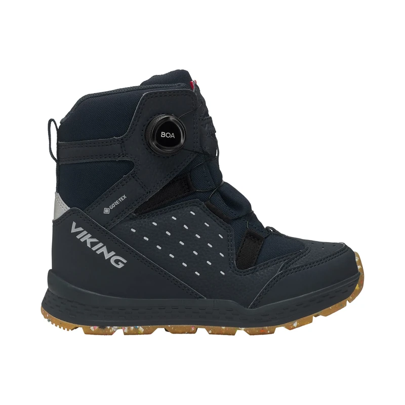 Viking Espo High 2 Gtx Boa R Warm Snow Boot Unisex Kids, Navy, 5 UK Wide