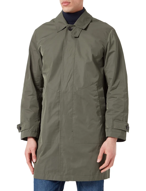 s.Oliver Men's 130.12.202.16.151.2109259 Coat Long Sleeve Comfort F, Khaki/Olive, 52