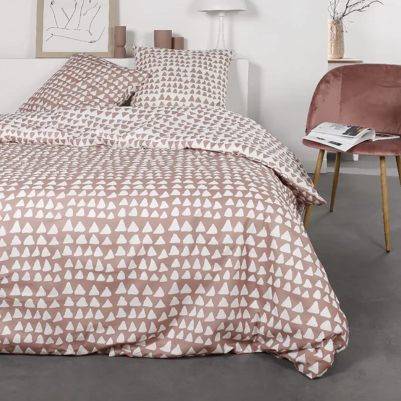 Today Flannelette Bed Linen, Cotton, Rose, Jumeau