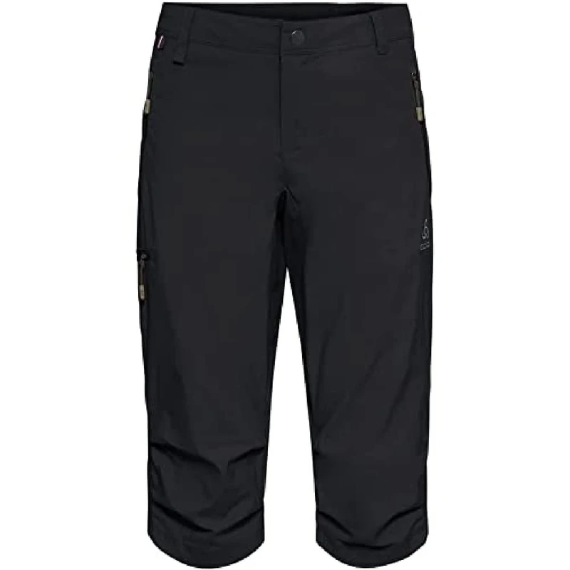 Odlo Women 3/4 Hiking Pants WEDGEMOUNT, Black, 38