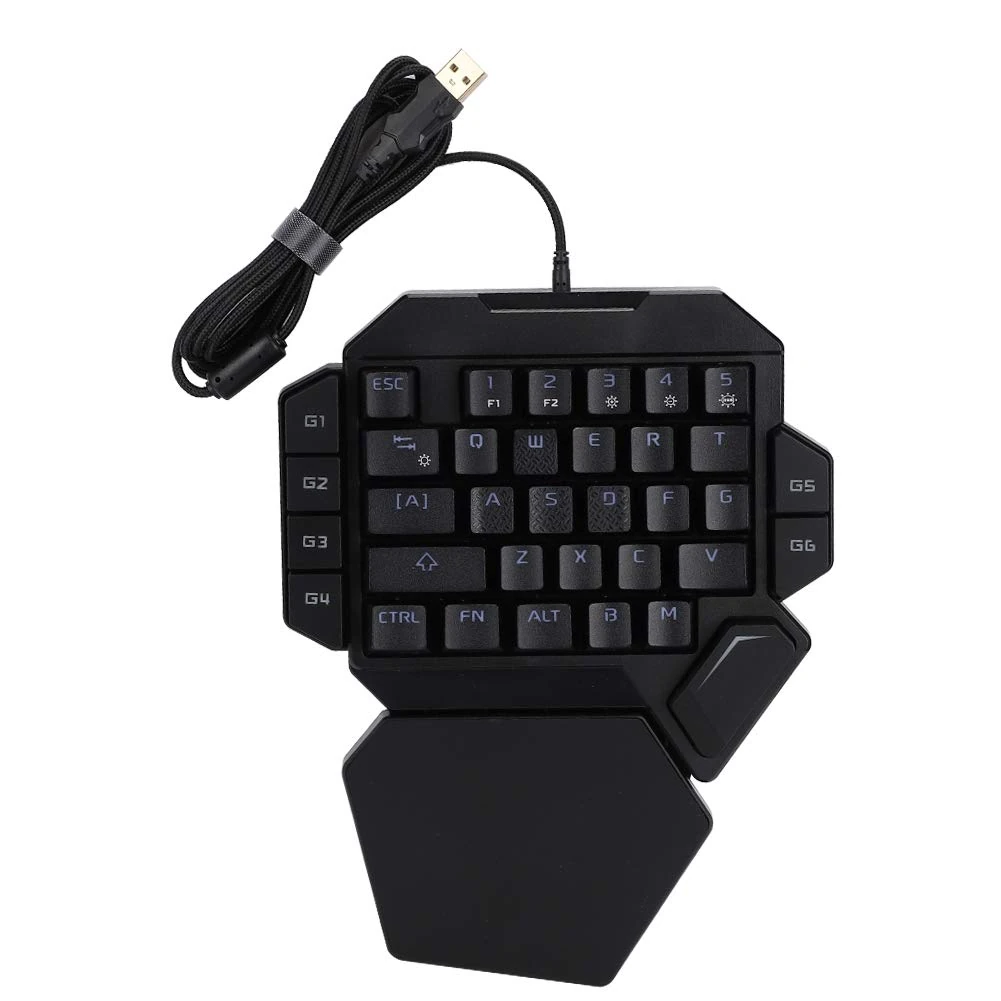 Sxhlseller One‑handed Keyboard, RGB Blacklight Mechanical Keyboard, Mechanical Keyboard with Macro Recording Function