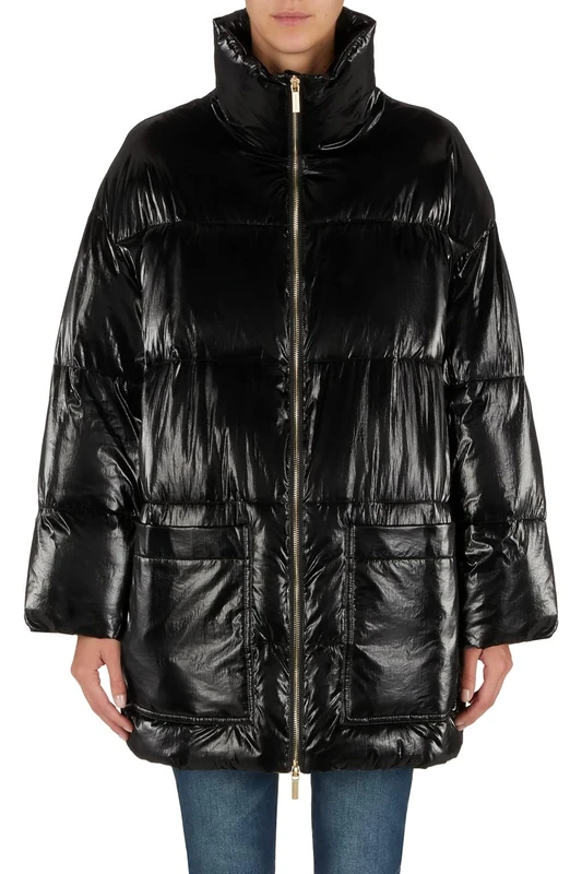 Armani Exchange Women's Oversize Front Logo Jacket, Balck, XL