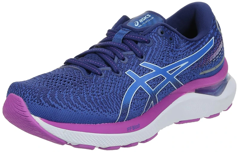 ASICS Cumulus 24 Road Running Shoe for Woman Black White - Image 1