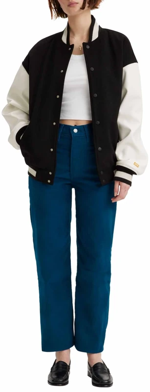 Levi's Ribcage Straight Ankle Jeans Women, Gibralter Sea Corduroy, 26W x 29L