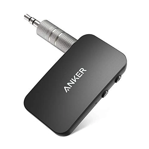 Anker Soundsync Bluetooth Receiver for Music Streaming with Bluetooth 5.0, 12-Hour Battery Life, Handsfree Calls, Dual Device Connection, for Car, Home Stereo, Headphones, Speakers(Renewed)