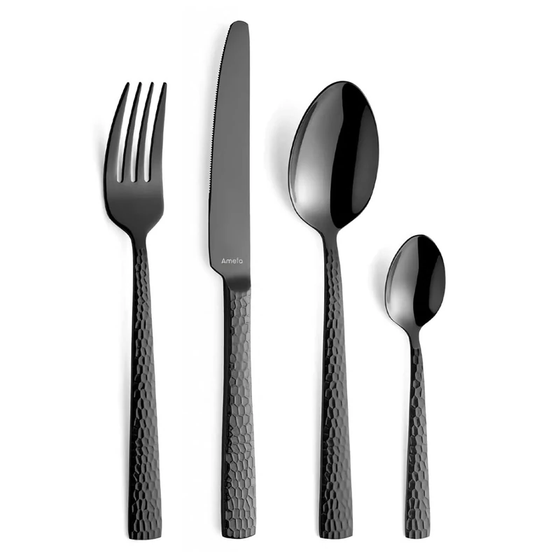 Amefa Felicity Black PVD, 24 Piece Cutlery Set, 6 People