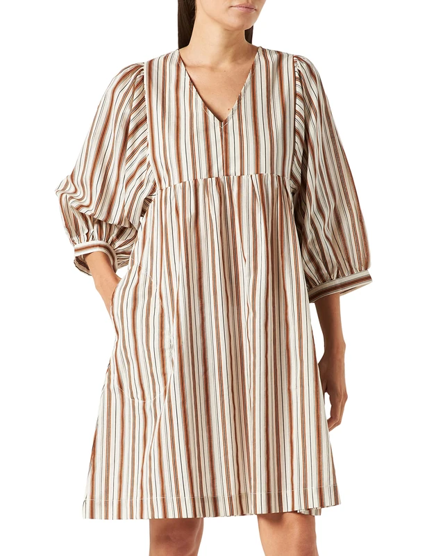 Part Two OpalPW DR Dress, Stripe, Multi Colour Women's