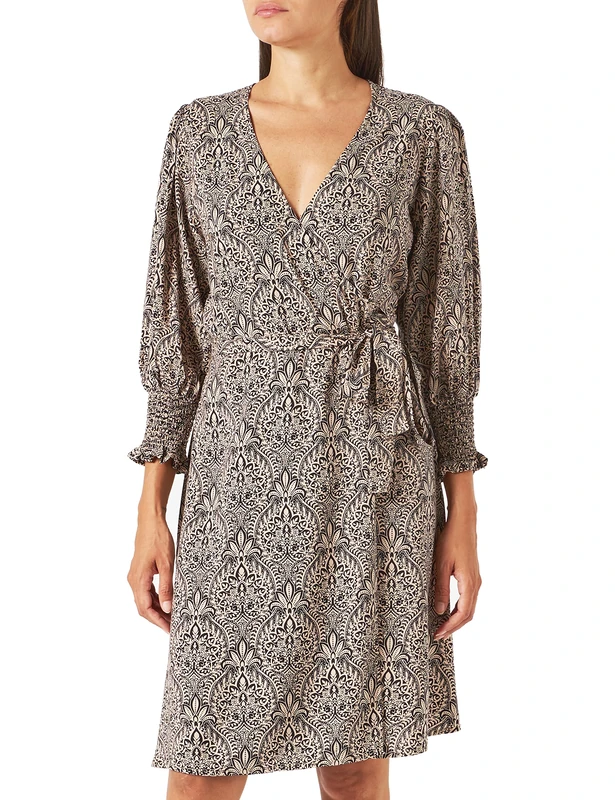 Part Two Women's Ovinepw Dr Dress, Black Ornament Print, UK 4