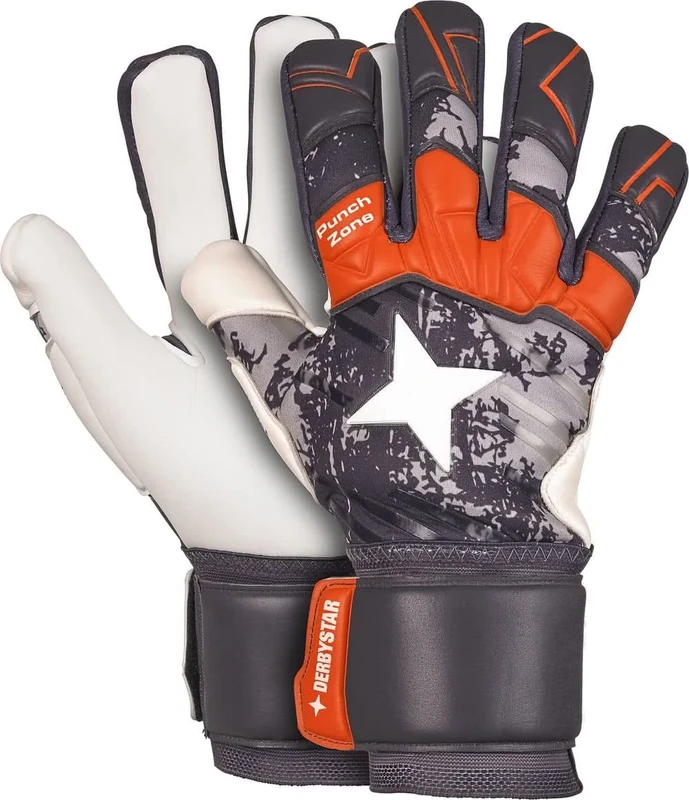 Derbystar Gloves-502032 Gloves Gray/Orange 8 - Image 1