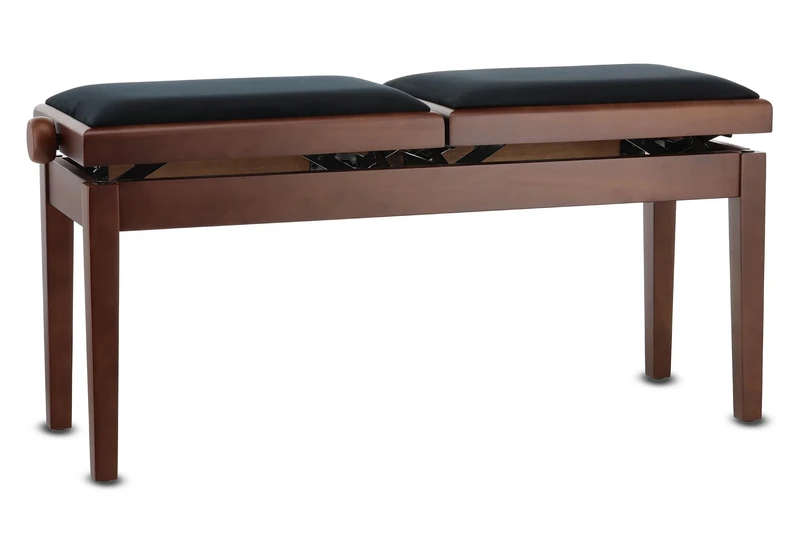 GEWA Piano Bench Deluxe Double, walnut matte