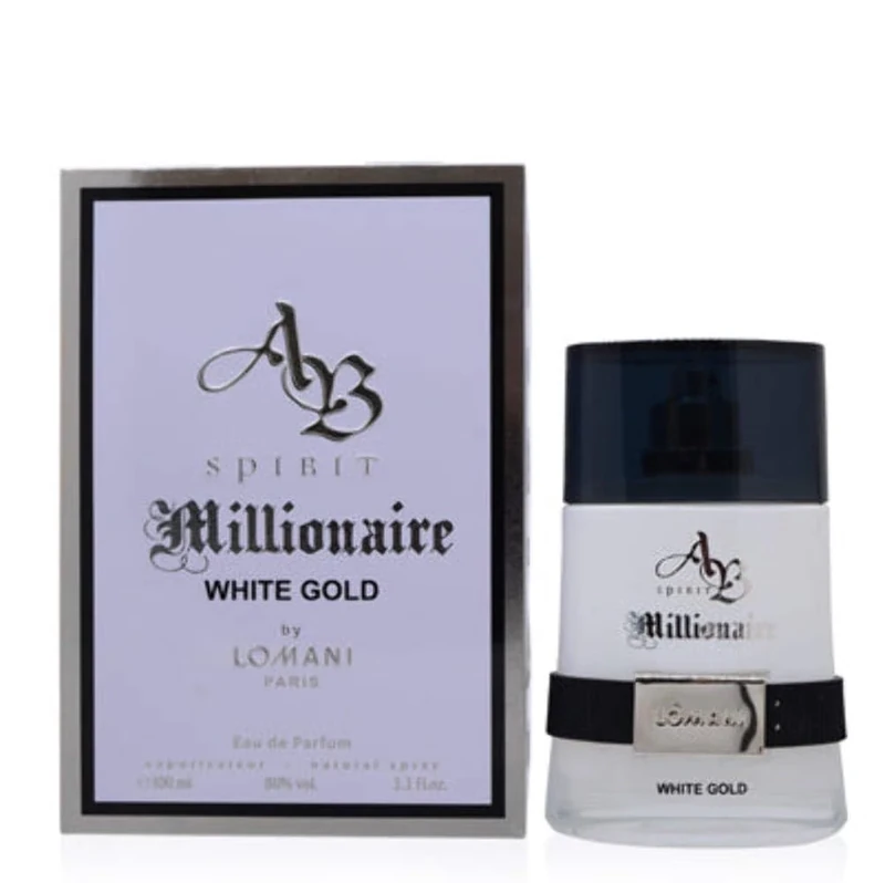 Lomani Spirit Millionaire White Gold For Men 3.3 oz EDP Spray