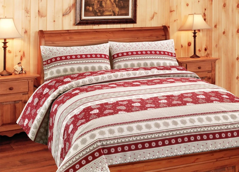BianCHERIA Web Single Duvet Cover 100% Cotton, Corvara Design - Image 1