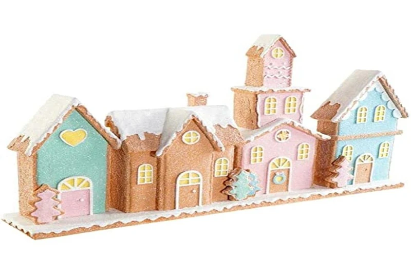 Decorative Figure Dkd Home Decor Resin Houses (45 X 7.5 X 25 Cm)