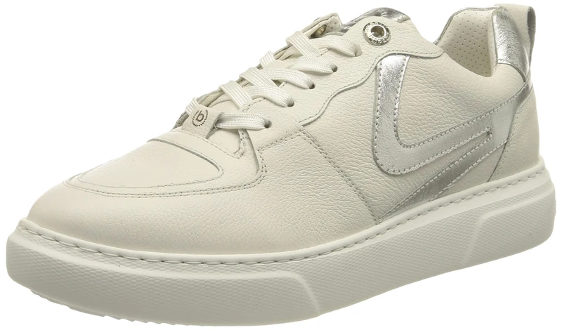 bugatti Women's 432a2s141049 Sneaker, White Silver, 5 UK