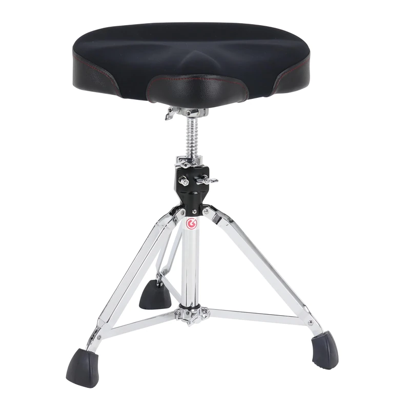 Gibraltar Drum Stool, Drum Stool 9000 Series Saddle Neoprene, 9608NM (Diameter: 42cm, Neoprene Seat, Memory Lock, Double Strut Base, 'Super Foot' Rubber Feet)