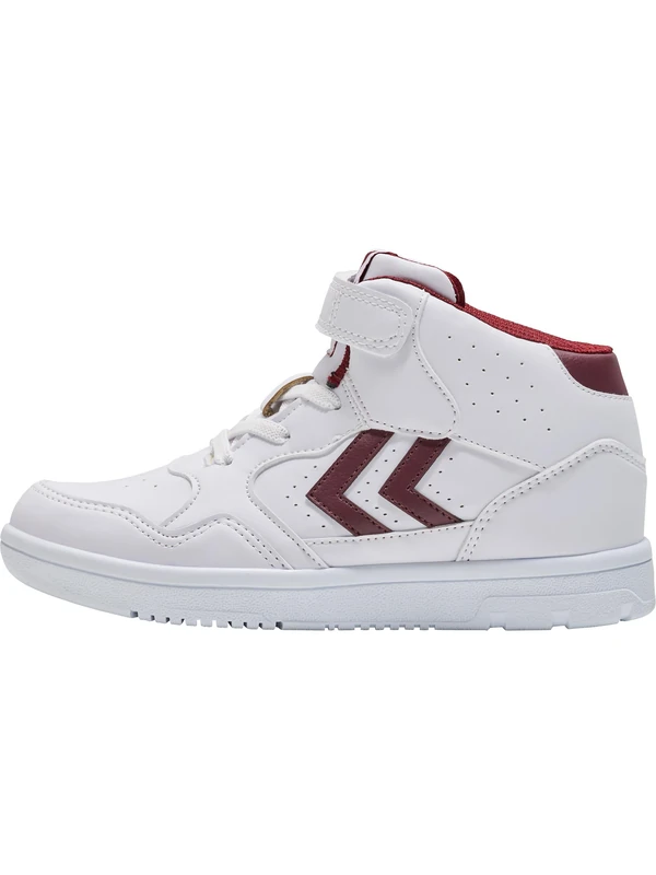 hummel Camden High JR Trainers, White/Red, EU 34