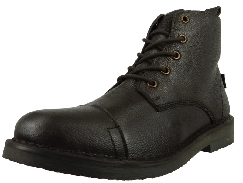 Levi's Men's Track Biker Boots, Full Black, 12 UK - Image 1