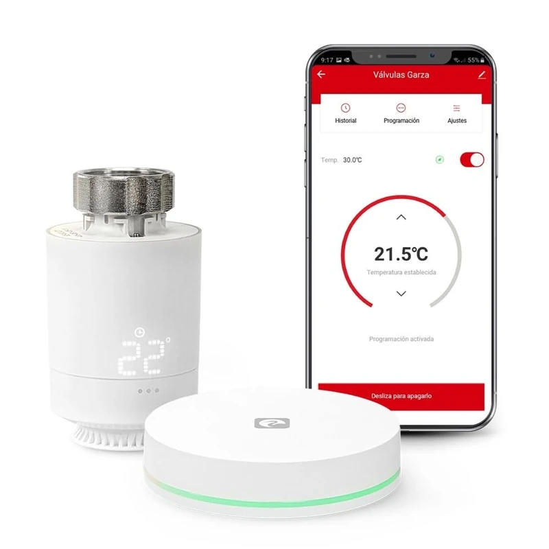 Garza Starter Kit Thermostatic Head Bridge Zigbee 3.0, White - Image 1
