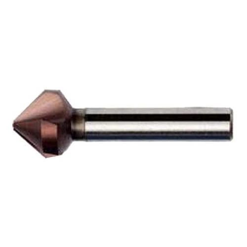 Dormer G50625.0 Series G506 HSS 90° Countersink with Tri-Flat Shank, TiAIN, 25.0mm x 3.8mm x 67mm