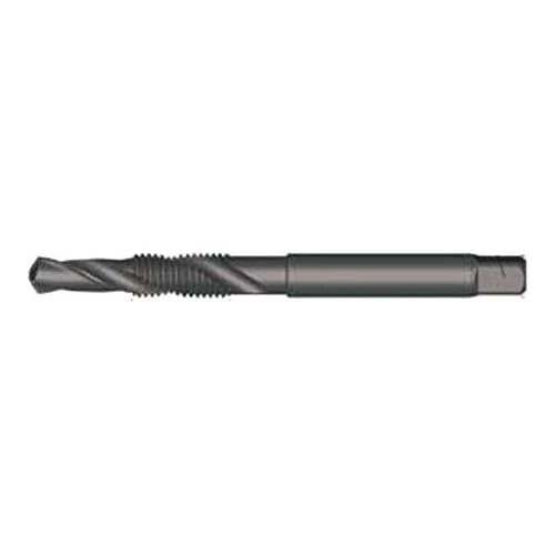 Dormer E6543/8 Series E654 HSS UNC 30° Spiral Flute Combination Drill Tap, Bright Finish, 3/8"-24 x 104mm