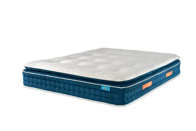 ELLE Decoration Sunstone Natural Pocket Spring Mattress | Small Double | Luxury Hand Sewn Tufted Design | Pressure Relief Pillowtop| Moisture Management Tencel™ Knitted Cover - Image 1