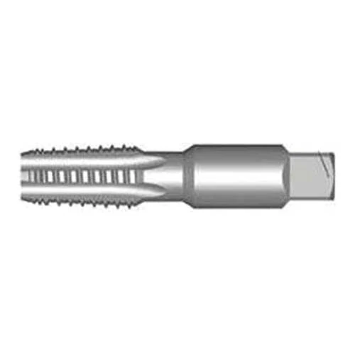 Dormer E7111/4 Series E711 HSS NPT Straight Flute Interrupted Hand Tap, Bright Finish, 1/4"-18 x 75mm