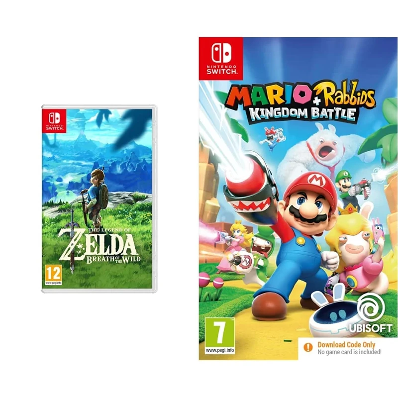 The Legend of Zelda: Breath of the Wild (Nintendo Switch) + Mario + Rabbids Kingdom Battle (Code in Box) (Nintendo Switch)