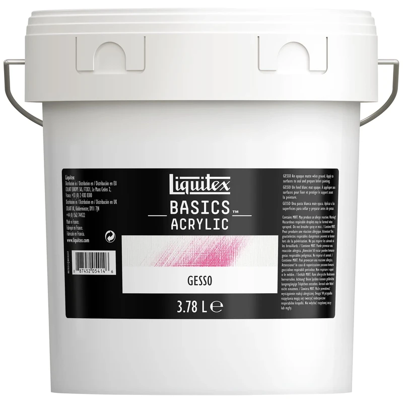 Liquitex Basics Gesso Acrylic 3.78 L Row - Image 1