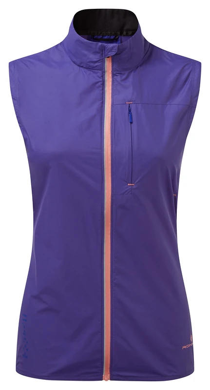 Ronhill Womens Tech Ltw Gilet Jacket, Indigo/Blush, 10 UK - Image 1