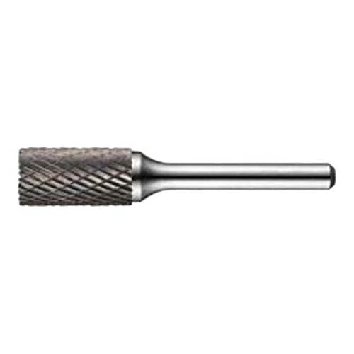 Dormer P803C12.7X6.0 Series P803C Carbide Rotary Burr, Cylinder with Endcut, Double Cut, TiAlN, 12.70 mm x 6.00 mm - Image 1