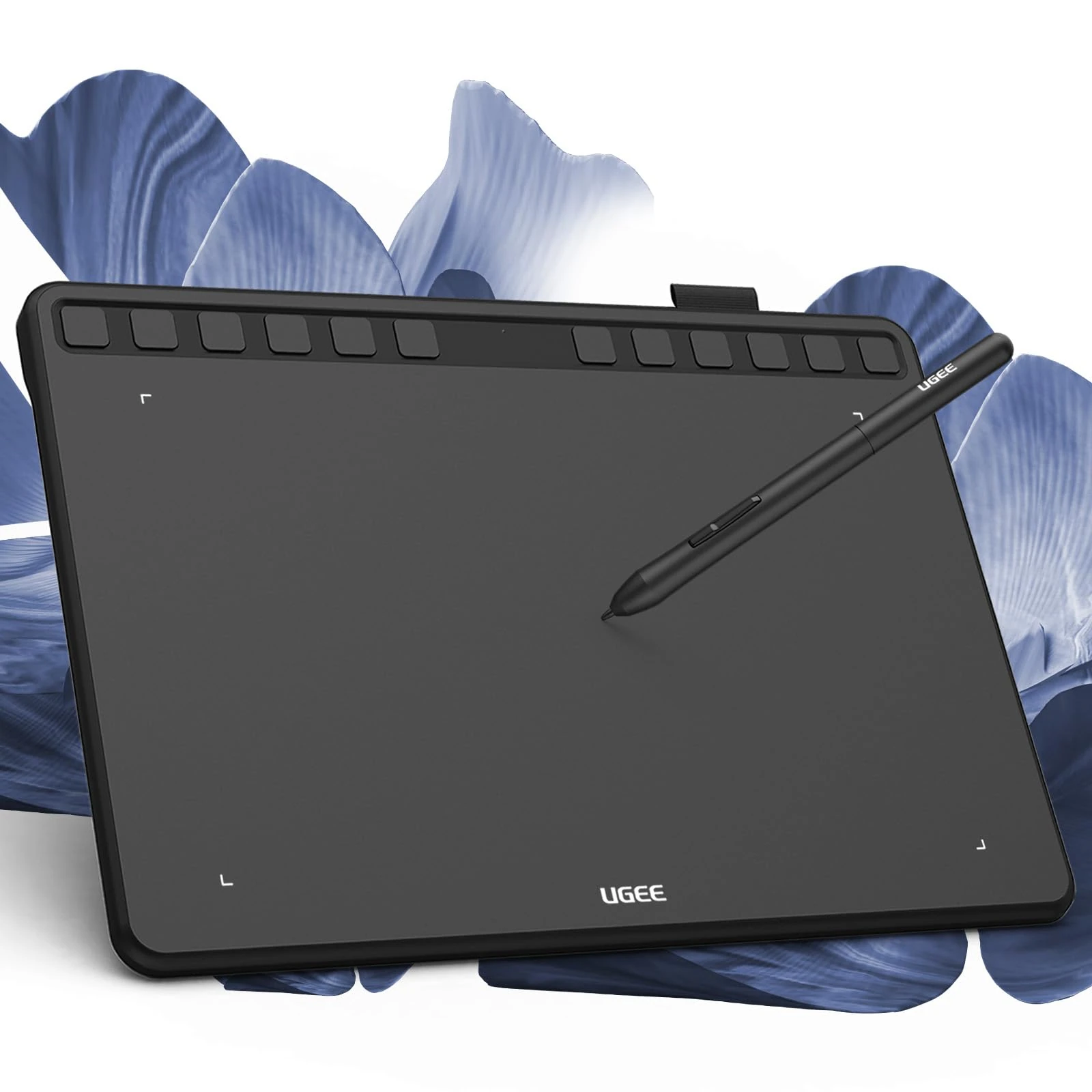 UGEE Wireless Drawing Tablet S1060W, 10X6.27 Inch Larger Graphics Tablet with 12 Shortcut Keys and Battery-Free Stylus, 8192 Pressure Sensitivity Digital Drawing Pad for Android/Windows/MAC OS/Linux