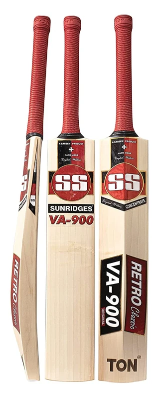 SS EWSmu0750 VA-900 Retro Elite English Willow Cricket Bat (Size: Short Handle)